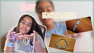 Unboxing and making Bracelets from Clay Beads| | Polymer Clay Bracelet | Beaded Bracelet