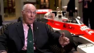 Murray Walker, Freddie Hunt and Tom Hunt on the 40th Anniversary of James Hunt's World Championship