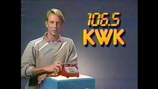 1985 KWK 106.5 FM commercial