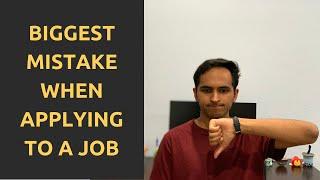 The Biggest Job Application Mistake | Job Search Tip