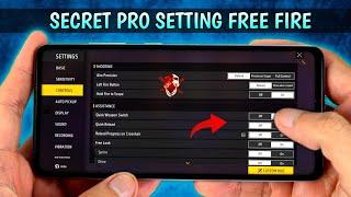 Free Fire Pro Setting ( Secret ) Sensitivity & Control | New Headshot Setting ~