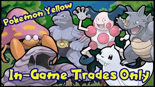 Can You Beat Pokemon Yellow With ONLY In-Game Trades?? - Coach Max Entertainment