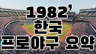 1982 한국프로야구 요약