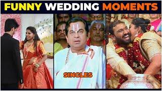 Funny wedding moments telugu | Pre wedding shoot troll | Telugu Trolls | Brahmi On Fire