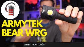 Armytek Bear WRG LED Taschenlampe kaltweiss  rotlicht grünlicht