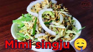 How to make mimi singju ️| veg salad manipuri style #manipuricookingvlog #singju