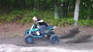 Quad Banshee with Hayabusa 1300cc Power Engine - Crazy Acceleration!