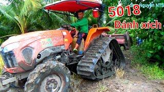 Bầy Máy Cày KUBOTA5018 Chế Bánh Lạ Xới Đất