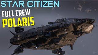 The RSI POLARIS - Taking on an IDRIS during SAVE STANTON - Star Citizen 3.24.3 PTU Multi-Crew