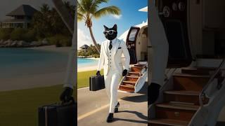 Black rich cat fall in love #catlover #catstory