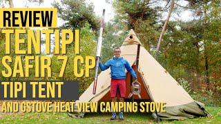 REVIEW TENTIPI SAFIR 7 CP TIPI TENT AND G-STOVE STOVE | SUPER COMBI!