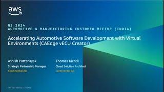 Accelerating Automotive Software Development with vECU by Continental | AWS Events