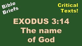 Bible Briefs #36 - Exodus 3:14