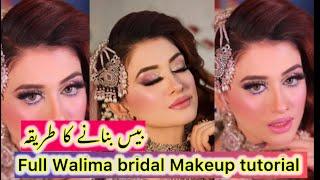 Pakistani Walima Bridal Makeup tutorial | step by step makeup tutorial | kashee’s bridal makeup