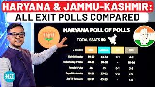 All Exit Polls Compared: Haryana, J&K Election Result Prediction Decoded | BJP, Congress, NC, PDP