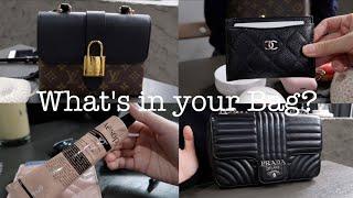 What's in my bag? 왓츠인마이백? 미스코리아, 뉴욕 파슨스 디자인 스쿨 졸업한 패션회사 직원의 가방 속에는 뭐가 있을까? (feat. 프라다, 루이비통 록키bb)