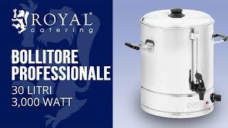 Bollitore Professionale Royal Catering RCWK 30L | Presentazione del prodotto