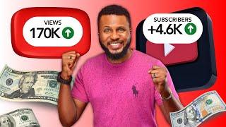 How Much YouTube Paid Me for 170k Views - African YouTuber Full Breakdown