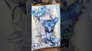 ASMR journal blue🩵🫐|#asmr #scrabooking #journaling #journal #fyp #diy #viralvideo #blue