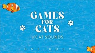 VIDEOS FOR CATS: Chase the fish No mid-roll ads - ONE HOUR