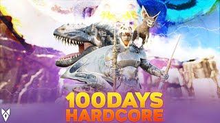 I SURVIVED 100 Days Hardcore In Ark: Valguero!!