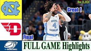 North Carolina vs Dayton [ FINAL GAME ] Nov 25, 2024 |College men's basketball 2024 | Ncaa today