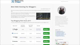 Best Web Hosting For Bloggers 2017