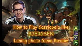 HOW TO PLAY CASSIOPEIA LIKE BJERGSEN? Bjergsen Laning Phase Game Review | League of Legends