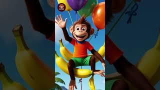 Milo the Monkey and the Banana Balloon #shorts  #animatedstory #animation #monkeystory