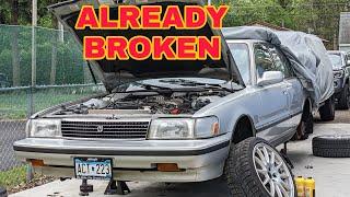 Cressida MX83 Build | Repairs Already! | Part 8 | How to repair and splice new brake lines