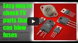 How to check fuses, diodes, transistors, voltage regulators