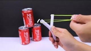 How to Make Strong Paper SlingShot that Sh00ts  | #Paper Weapon || Allahabadi technology