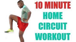 10 MINUTE HOME CIRCUIT WORKOUT/ Fat Burning Circuit No Equipment