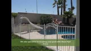 www.olsonpoolfence.com Olson Pool Fence Las Vegas, Pool Fencing  Mesh pool fence or Iron pool fence.