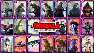 ALL GODZILLA SUMMON HOLOGRAM 5 Stars CARDS  REVIEW ゴジラ 【 ゴジラディフェンスフォース GODZILLA DEFENSE FORCE 】