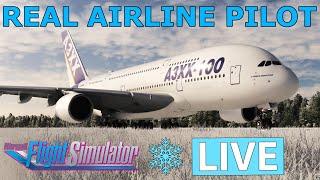 Christmas Special Livestream in the A380 with a Real Airline Pilot!