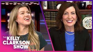 Kelly Clarkson & Governor Kathy Hochul Talk School Cellphone Ban
