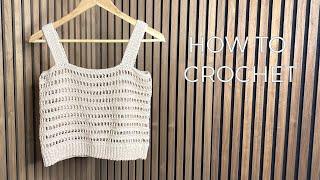 FINALLY!! The EASIEST Crochet Crop Top on YouTube! | MESH Top Crochet