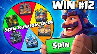 Every time i win i spin a brand new deck in Clash Royale