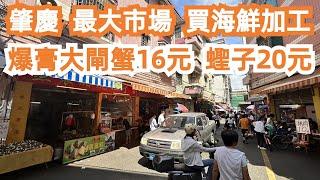 【廣州漫步粵菜美食探店】兩日一夜！肇慶！美食遊！食足一日！最大市場買菜！食海鮮！大閘蟹！蟶子！超正！二人消費130元！現場火爆！道地美食！路邊美食！Canton Food Tour｜GuangZhou