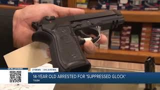 Tulsa police arrest 14-year-old armed with modified Glock handgun