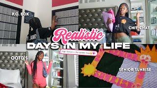 REALISTIC DAYS IN MY LIFE|*senior edition*| life update,chit chat,p.o box,gameday vlog|THEMIAAMARI