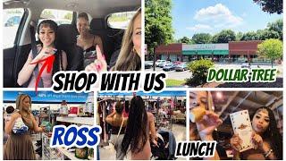 SHOP WITH US | DOLLAR TREE | ROSS | SUNDAY VLOG | LUNCH | SPEND THE DAY WITH US