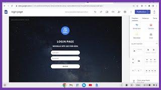 cara membuat login page multi user google site tanpa coding