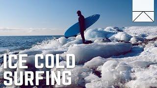 Surfing In The Freezing Waters Of The East Coast