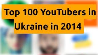    Top 100 YouTubers in Ukraine in 2014   