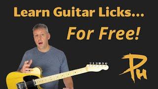 Free Guitar Tab - Learn Guitar Licks For Free To Improvise Like A Pro