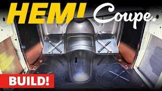 Custom Hot Rod Floor Complete! Fabricated Footwells & Mounts | Hemi Coupe Build.