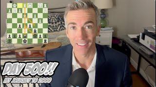 Day 500: Playing chess every day until I reach a 2000 rating