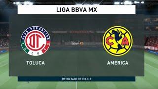 Toluca vs América - Vuelta - Cuartos De Final - Simulación